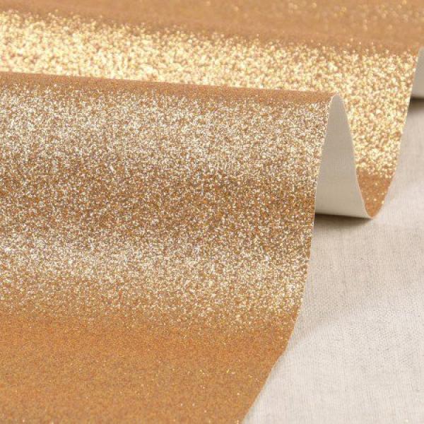 50x70 cm Zuschnitt Glitzerfolie Gold